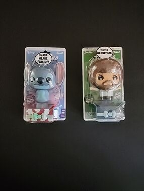 NIB, 2 Funko Pop Up Greeting Popsies, 1-Stitch & 1-Bob Ross